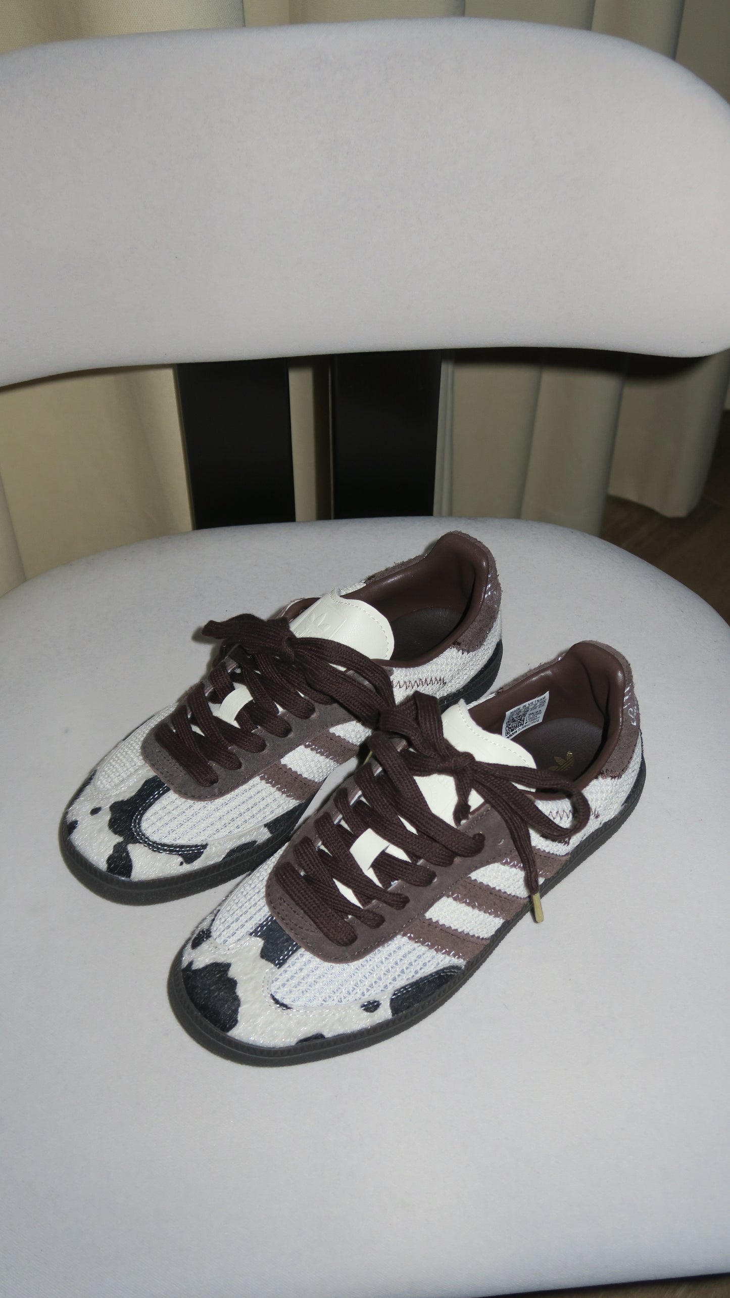 Adidas x No Title samba cow print