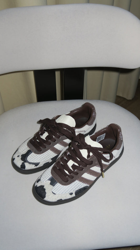 Adidas x No Title samba cow print
