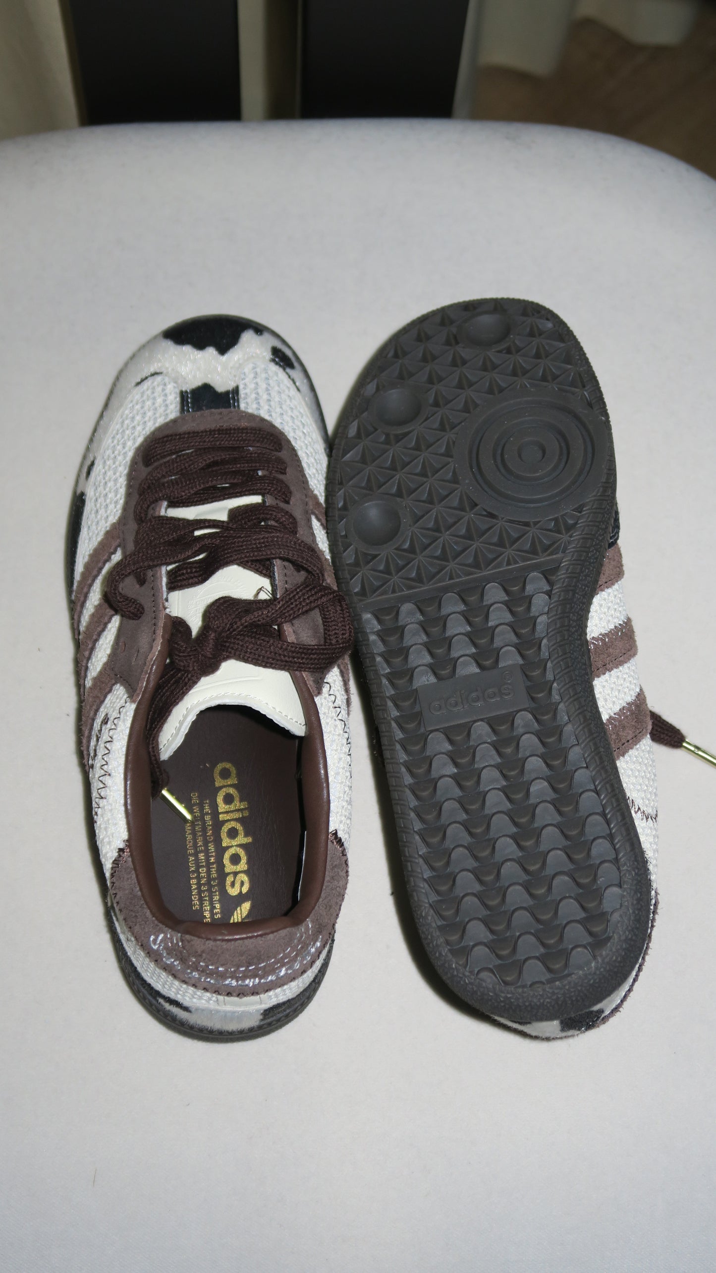 Adidas x No Title samba cow print
